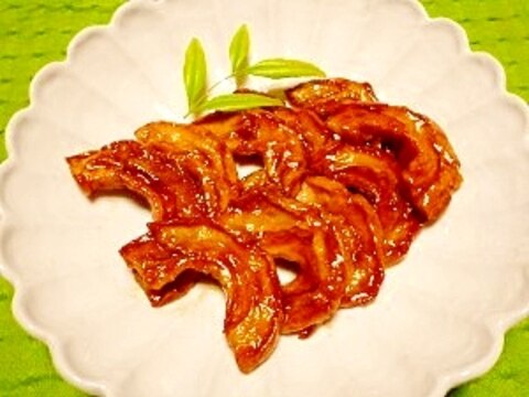 作り置き☆揚げ車麩の照り煮